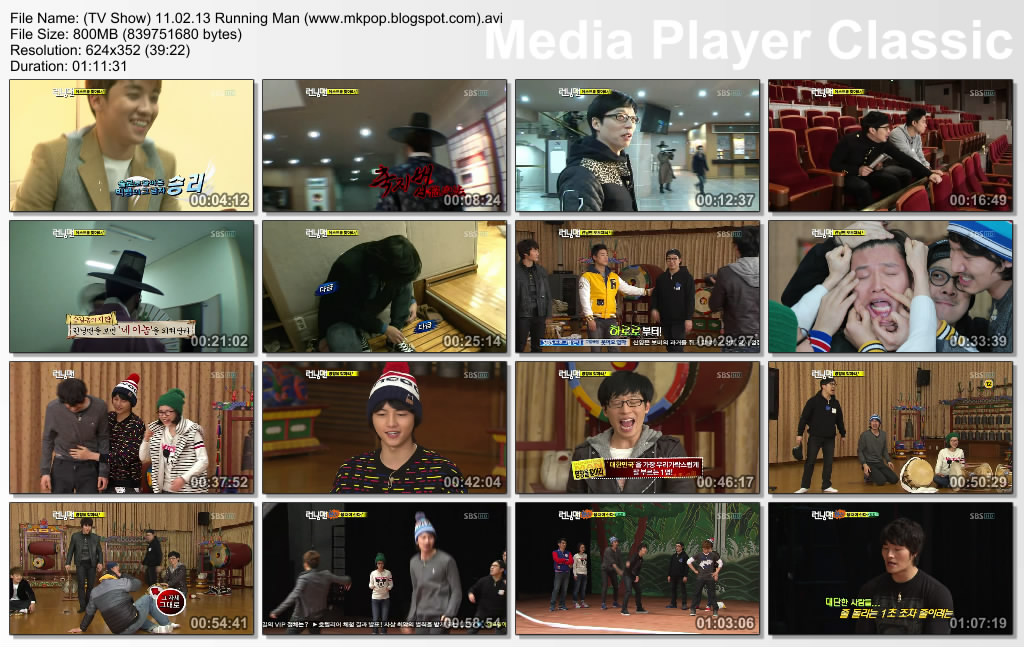Mongolian Korean Music: (TV Show) Running Man 11.02.13 Ep.30