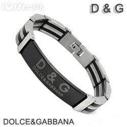 dolce and gabbana stainless steel mens bracelet