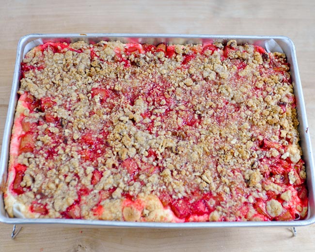 Beki Cook's Cake Blog StrawberryRhubarb Cream Cheese Bars {Recipe}