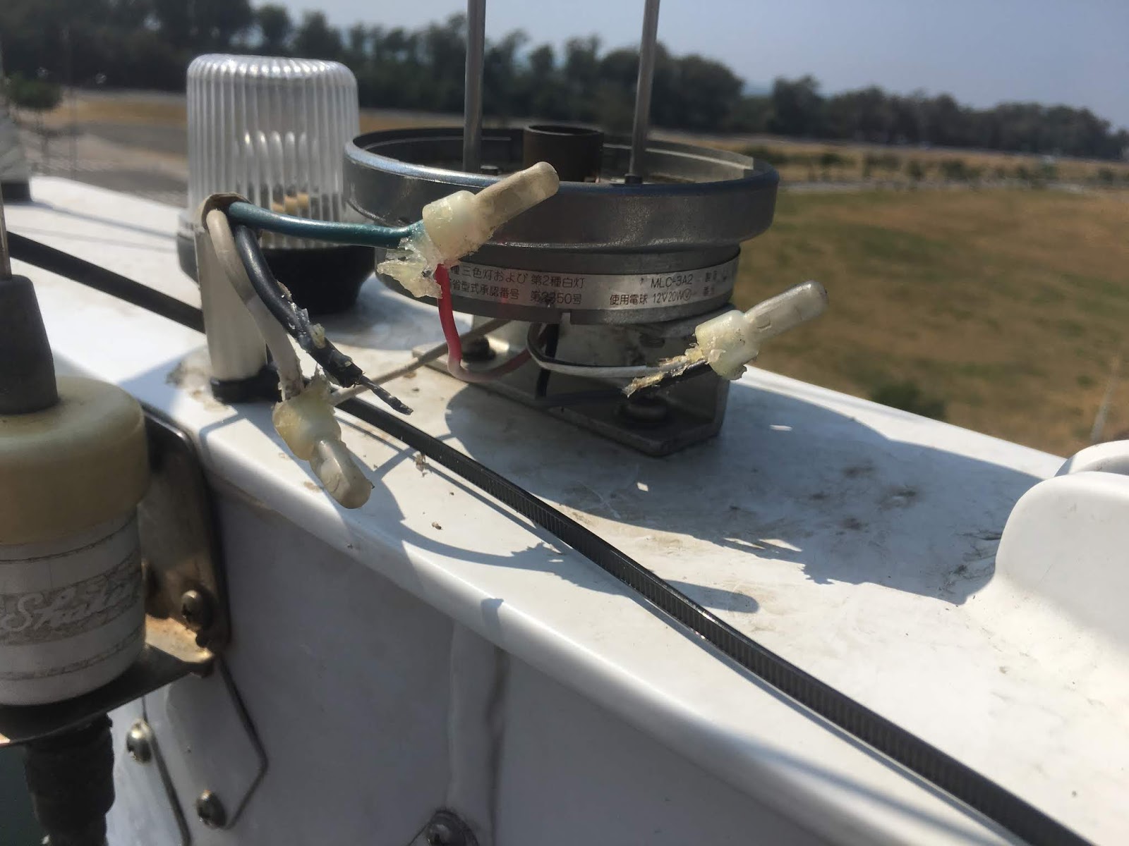 Raymarine wind vane installation