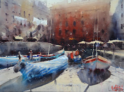 castagnet alvaro watercolor boats paintings watercolour painting artist venice spain zbukvic joseph impressionist painter watercolors 1954 tutors paris