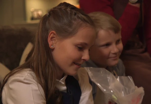 Crown Prince Haakon, Crown Princess Mette-Marit and with their children Princess Ingrid Alexandra and Prince Sverre Magnus