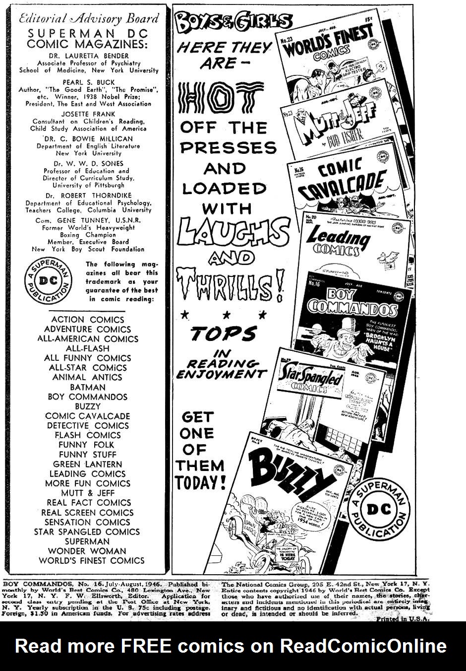 Read online Boy Commandos comic -  Issue #16 - 2