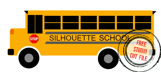 School Bus Free Silhouette Studio Cut File Silhouette School