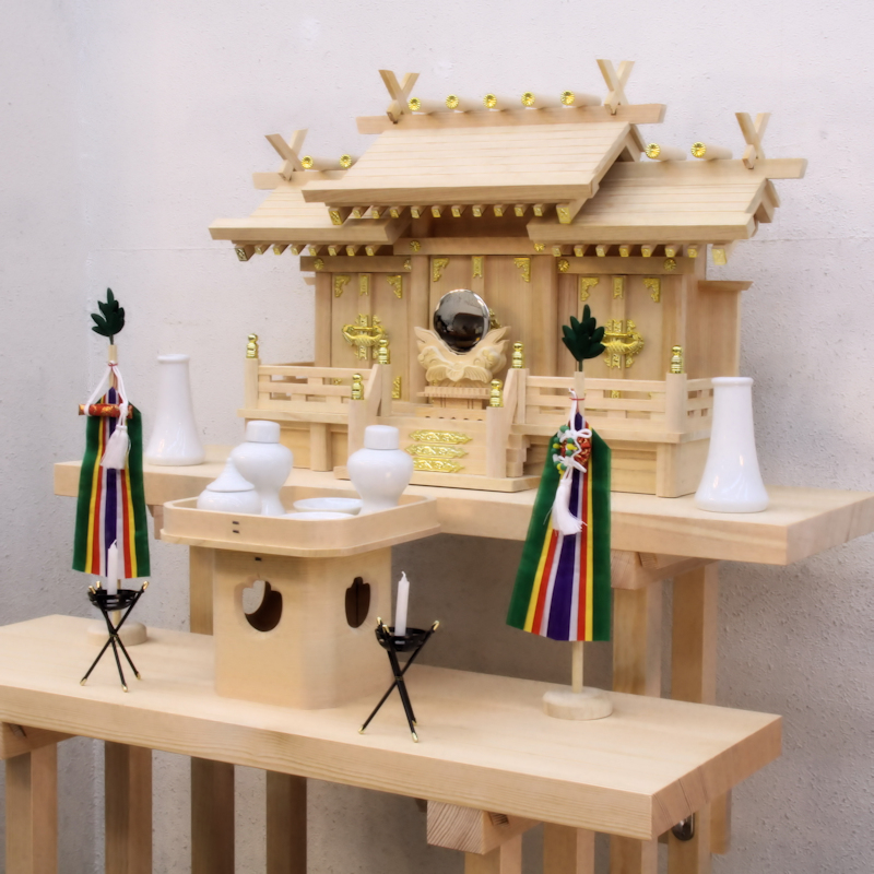 高さ150cmで作る神棚設置台としての八足台 八脚案