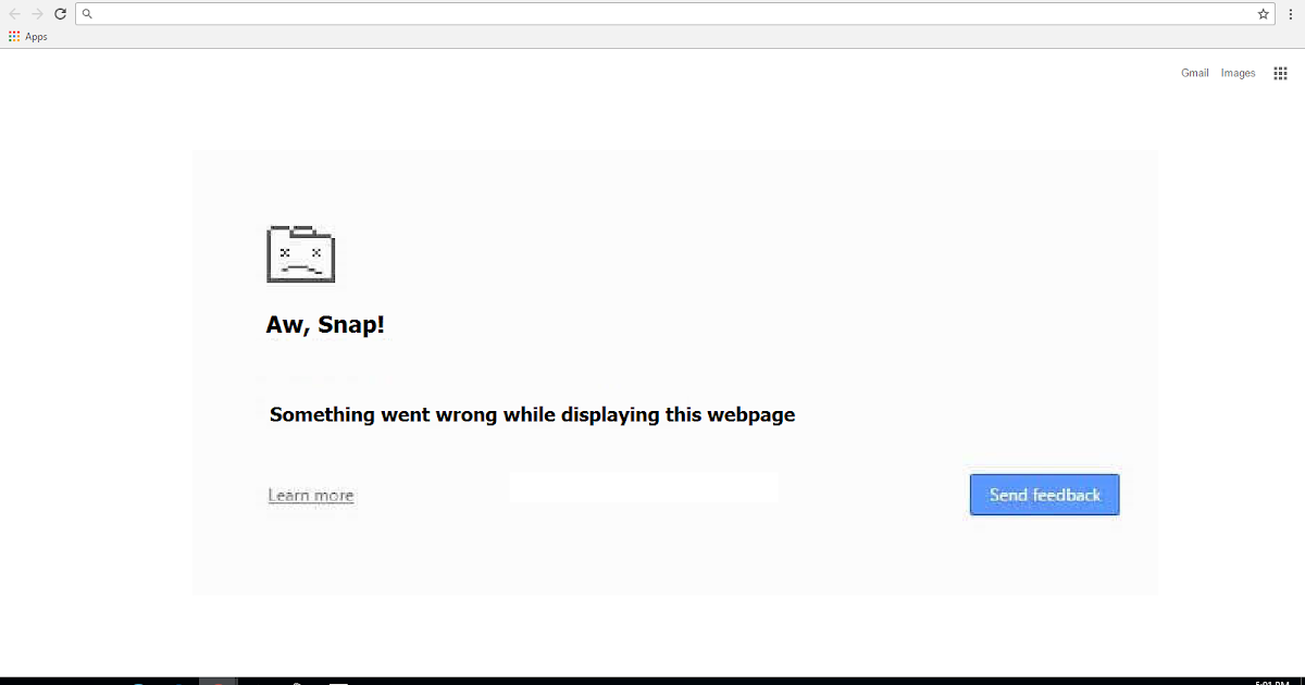 Learn New Things How to Fix Aw, Snap Something Went Wrong.. Error in