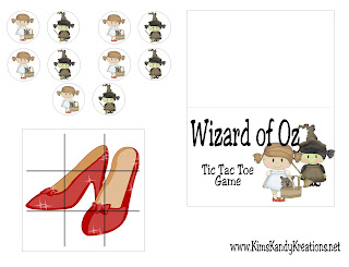 wizard of oz game printable with bag topper