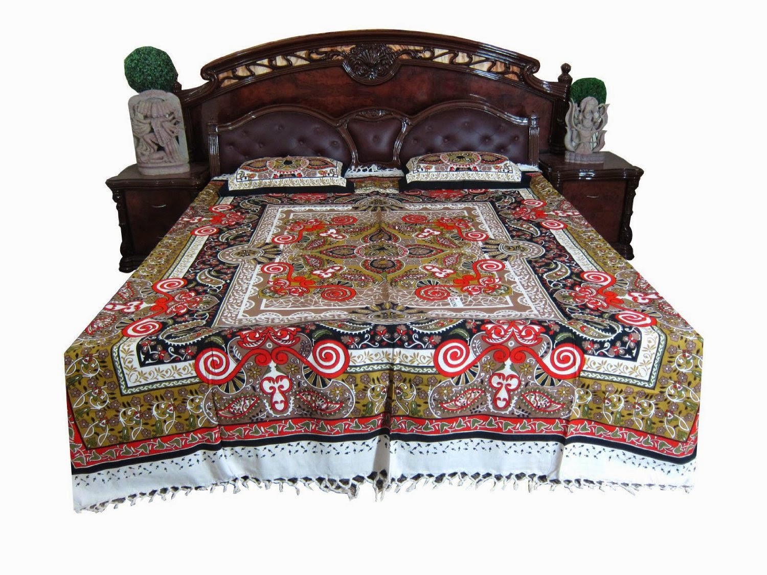 Antique Collections of Indian Home Decor Handloom Bed Covers