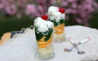 Thạch trà xanh trái cây bổ sung vitamin ngày giao mùa 1