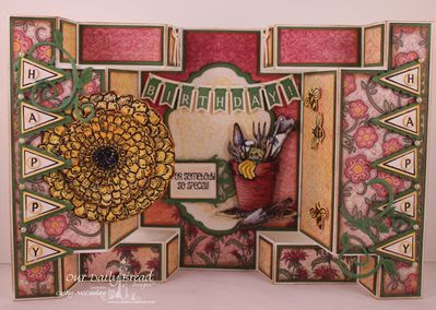Our Daily Bread Designs, The Good Seed, Be Joyful, Pennant Swag 2, Zinnia,ODBD Custom Pennant Swag Die, ODBD Custom Vintage Labels Die, ODBD Custom Vintage Flourish Pattern Die, ODD Custom Zinnia and Leaves Dies, Blooming Garden Paper Collection, Designed by Cathy McCauley 
