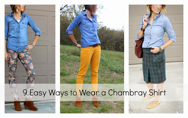 How to Wear a Chambray Shirt This Fall- Fashion Contributor - Sugar Bee ...