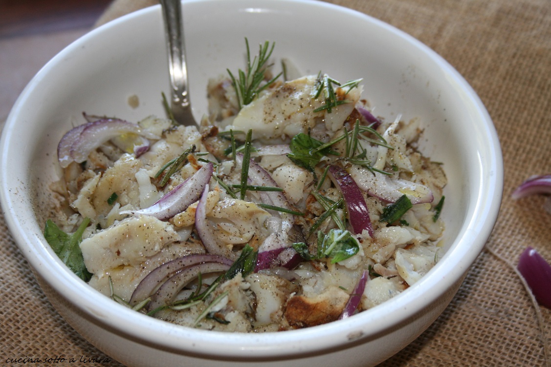 INSALATA DI MERLUZZO E IL PRIMO GIORNO DI QUARESIMA CUCINA SOTTO A LIVARA