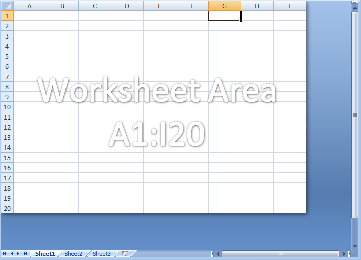 Trik Membuat Batasan Barisan Sel Dan Scroll Pada Sheet Excel