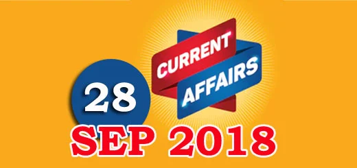 Kerala PSC Daily Malayalam Current Affairs 28 Sep 2018