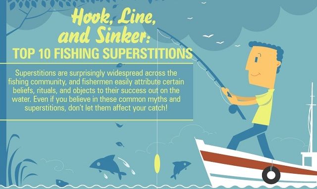Image: Hook, Line, And Sinker: Top 10 Fishing Superstitions #infographic
