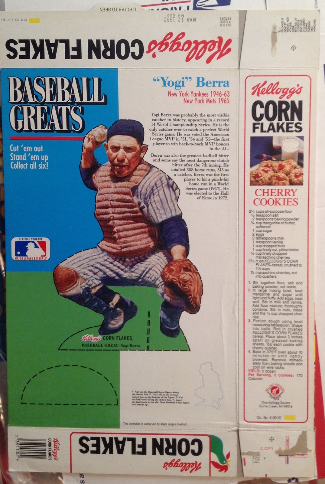 RunFore!Kellogg's Baseball Cards 1991 Kellogg's Corn Flakes AllStar