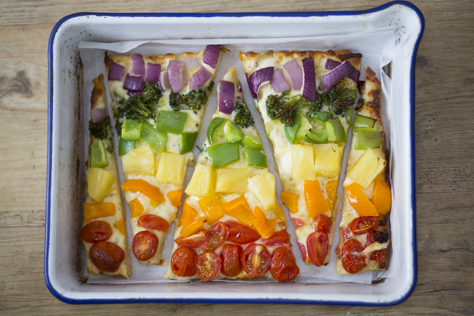 Rainbow Cauliflower Pizza: Get You Kids Eating Veggies