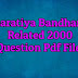 Bharatiya Bandharan Related 2000 Question Pdf File