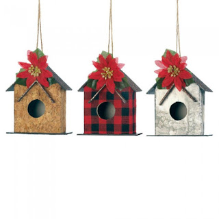 Little Birdhouse Christmas Ornament Set - Giftspiration