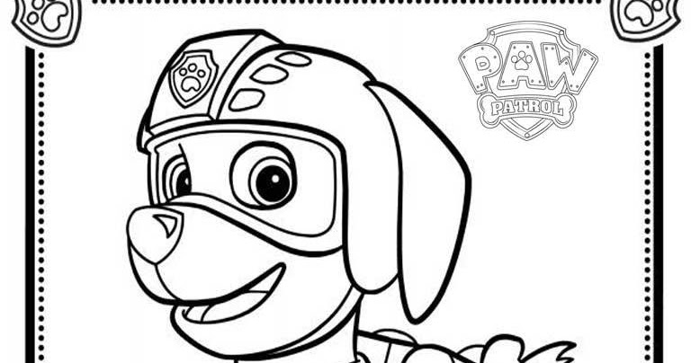 Mewarnai Coloring Paw Patrol Pages Zuma Pa Wwwpaw