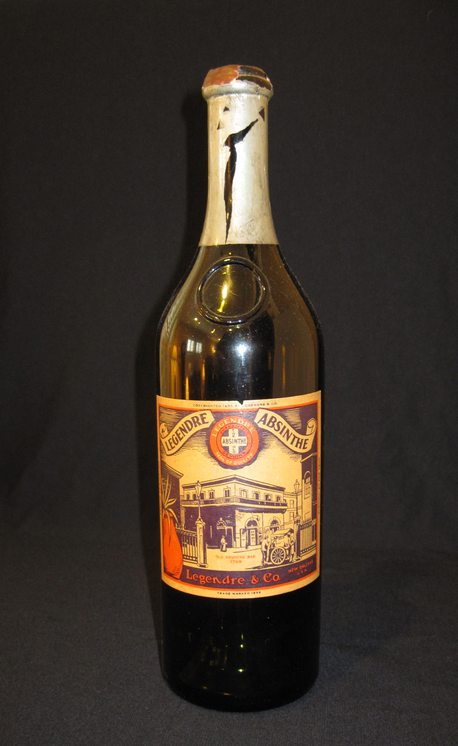 New Orleans Absinthe History 1933 Legendre Absinthe Frappé