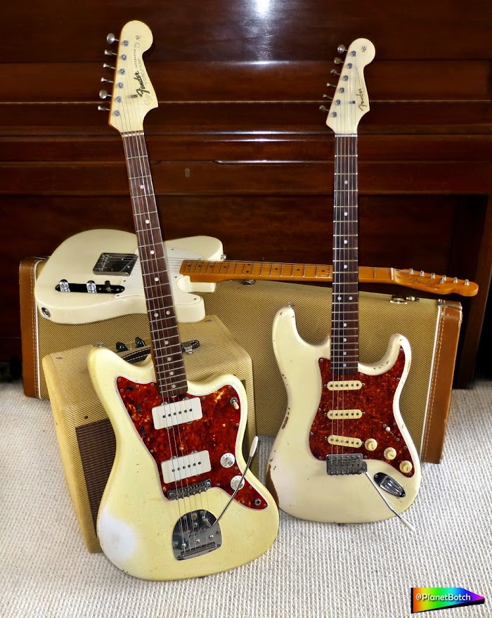 Olympic White Fender guitars