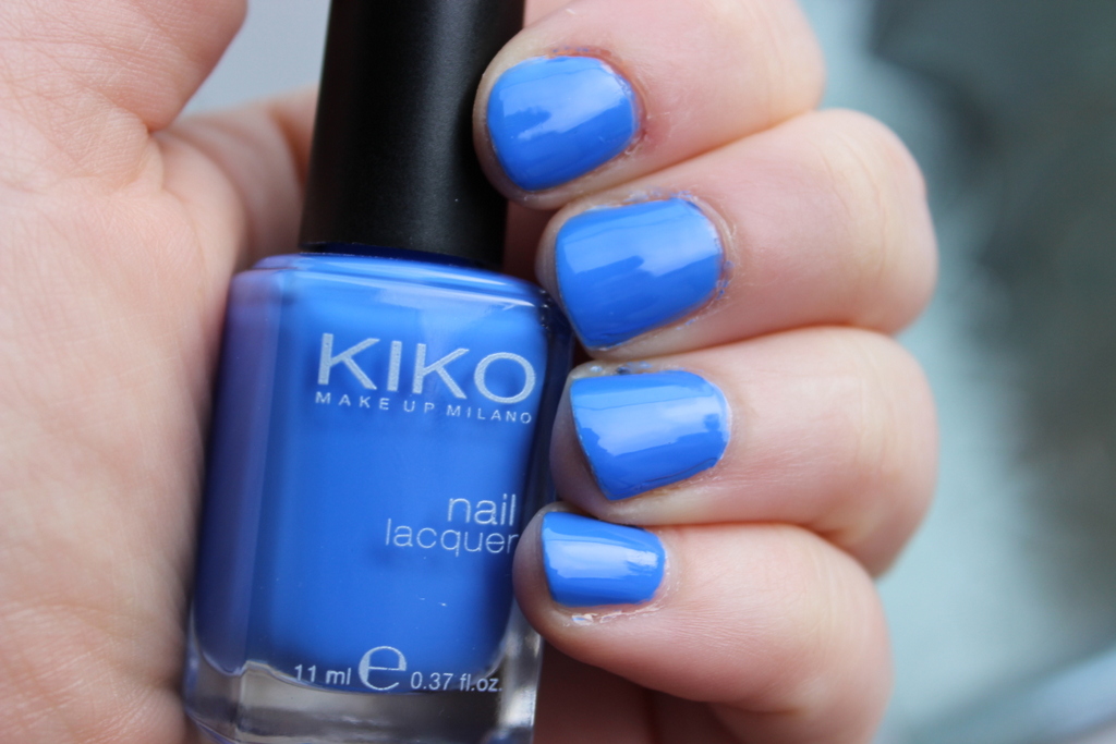 Kiko nail polish shade 385 Pastel Blue photos, review Lovely Girlie Bits