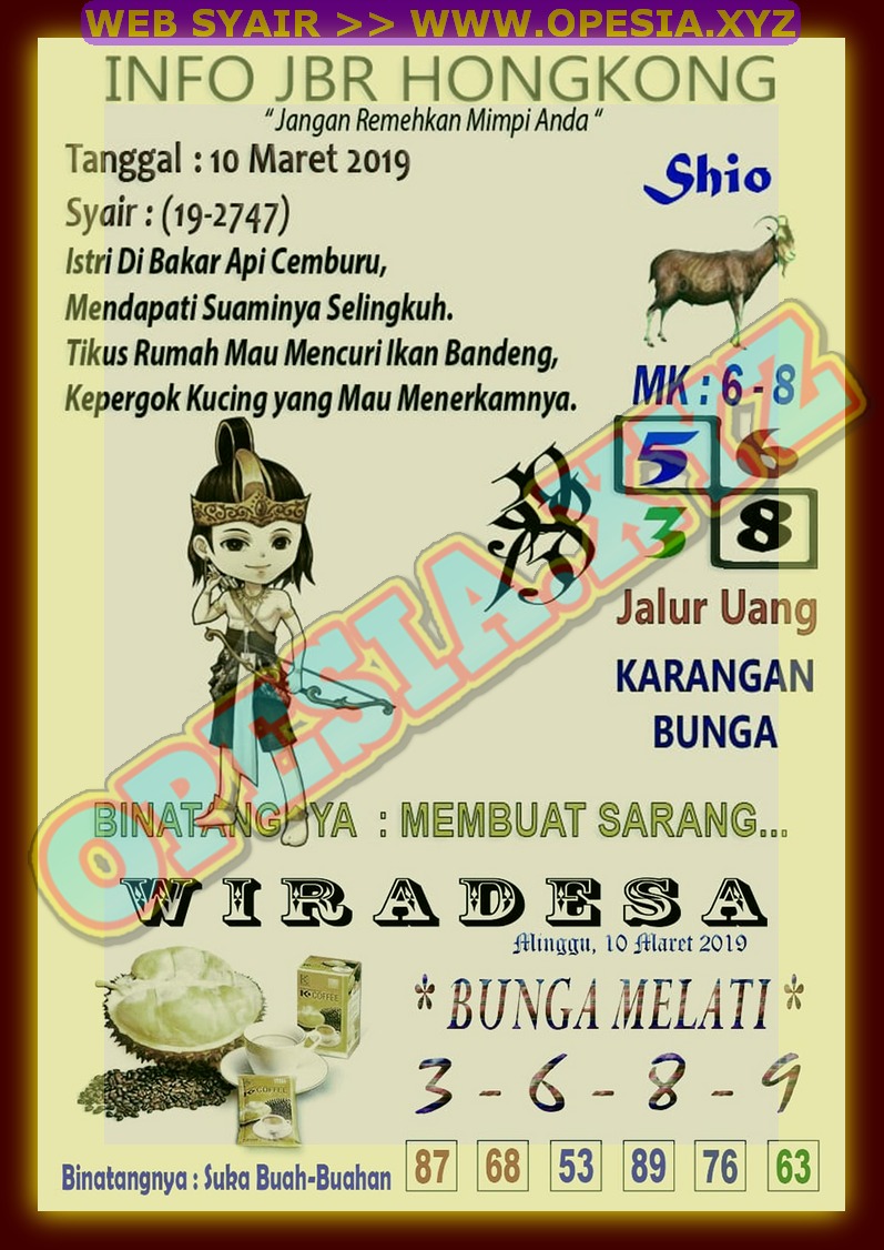 Forum Syair Hk Malam Ini Minggu 10 Maret 2019 Opesia Official