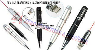 Ballpoint Flashdisk 8GB (Real Capacity) + Laser Pointer, USB Pen 3 in 1 ( Laser pointer, Flash disk 8 GB & Pen )