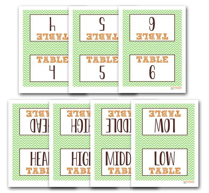 Bunco Table Cards Free Printable Bunco Table Cards Free Printable