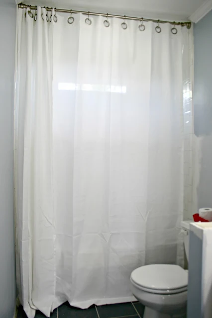 How to get the double shower curtain look