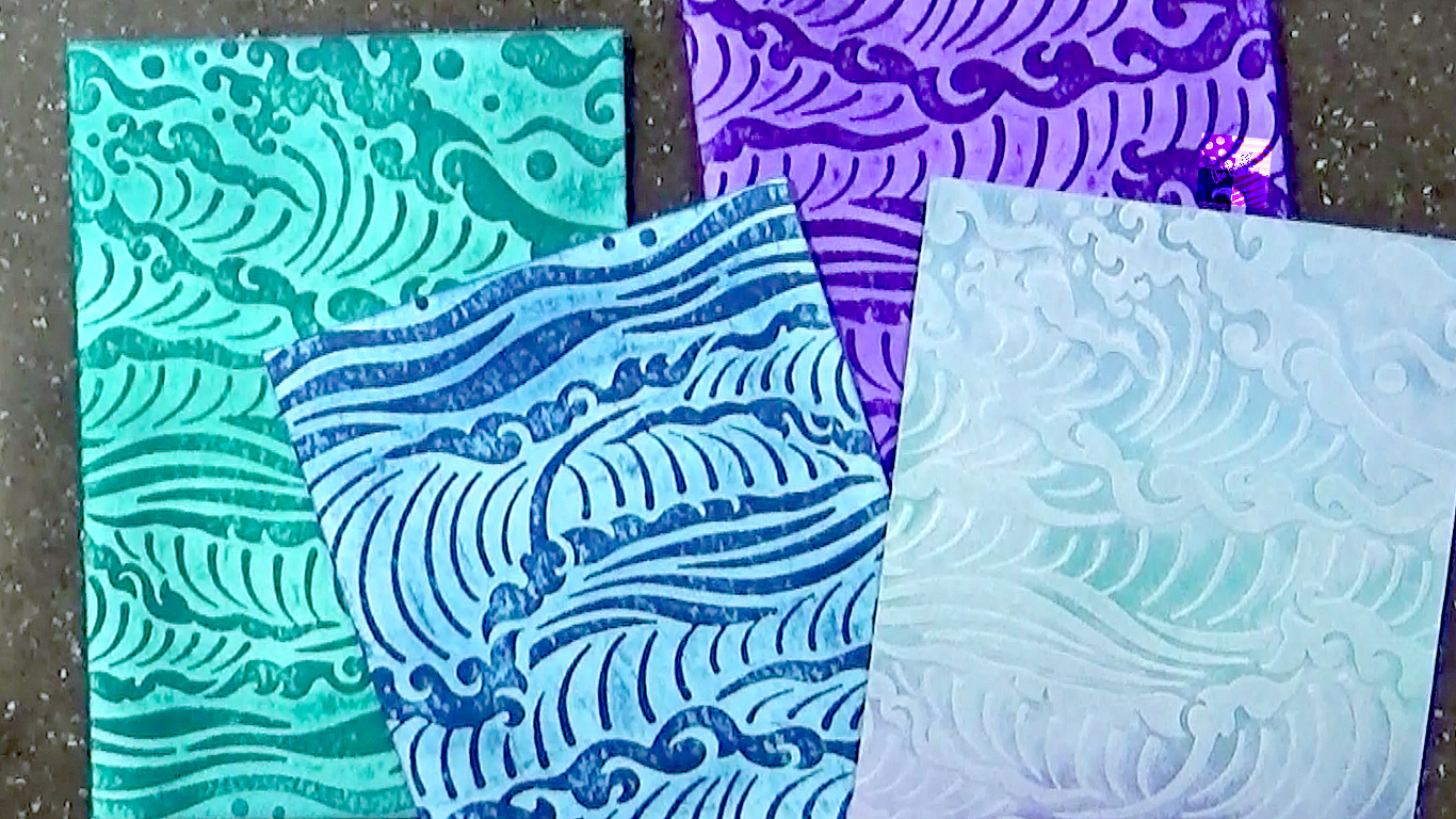 Dry Embossing with Stencils