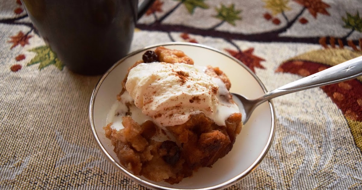 Slow Cooker Cinnamon Raisin Bread Pudding SundaySupper A Little Fish