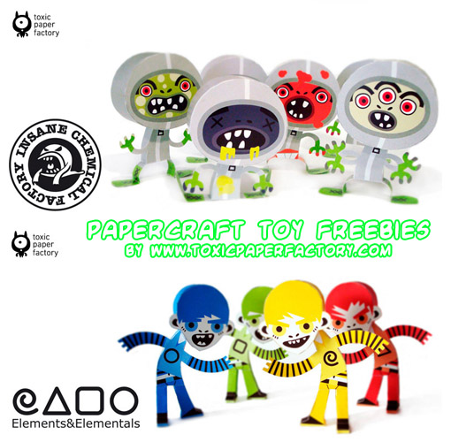 Ninjatoes' papercraft weblog D/L Toxic Paper Factory papercraft toy