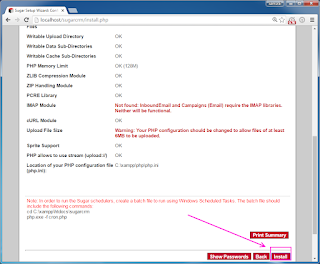 Install SugarCRM 6.5.23 CE on Windows 7 with XAMPP tutorial 18