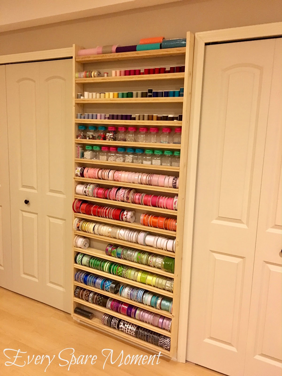 every spare moment: Ribbon Rack