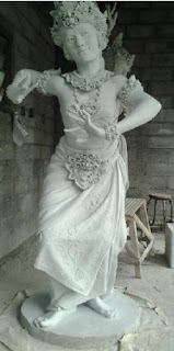 Balinese dancer statue made in Bali for sale