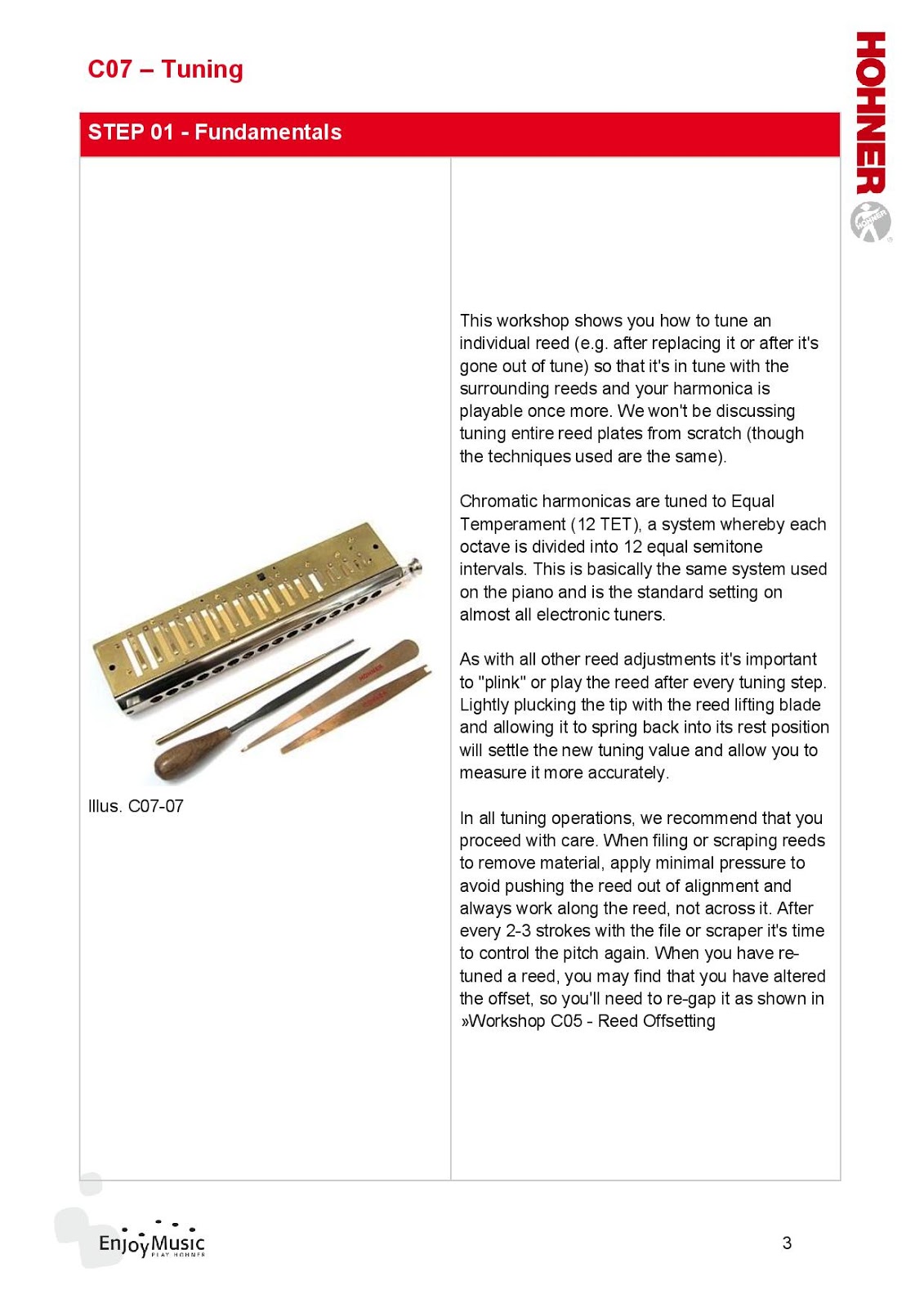 Janela aberta Blogue de harmonica Hohner Service