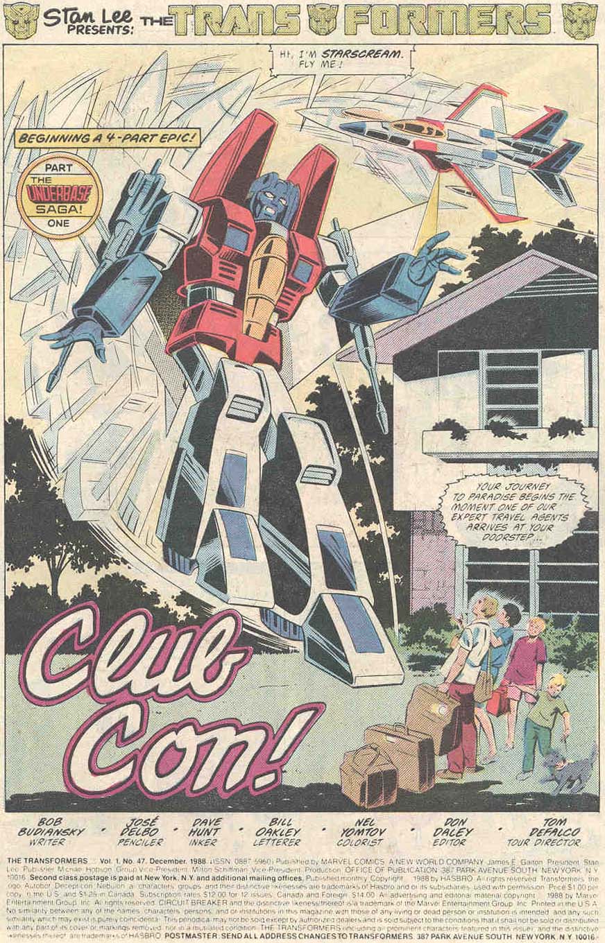 Read online The Transformers (1984) comic -  Issue #47 - 2