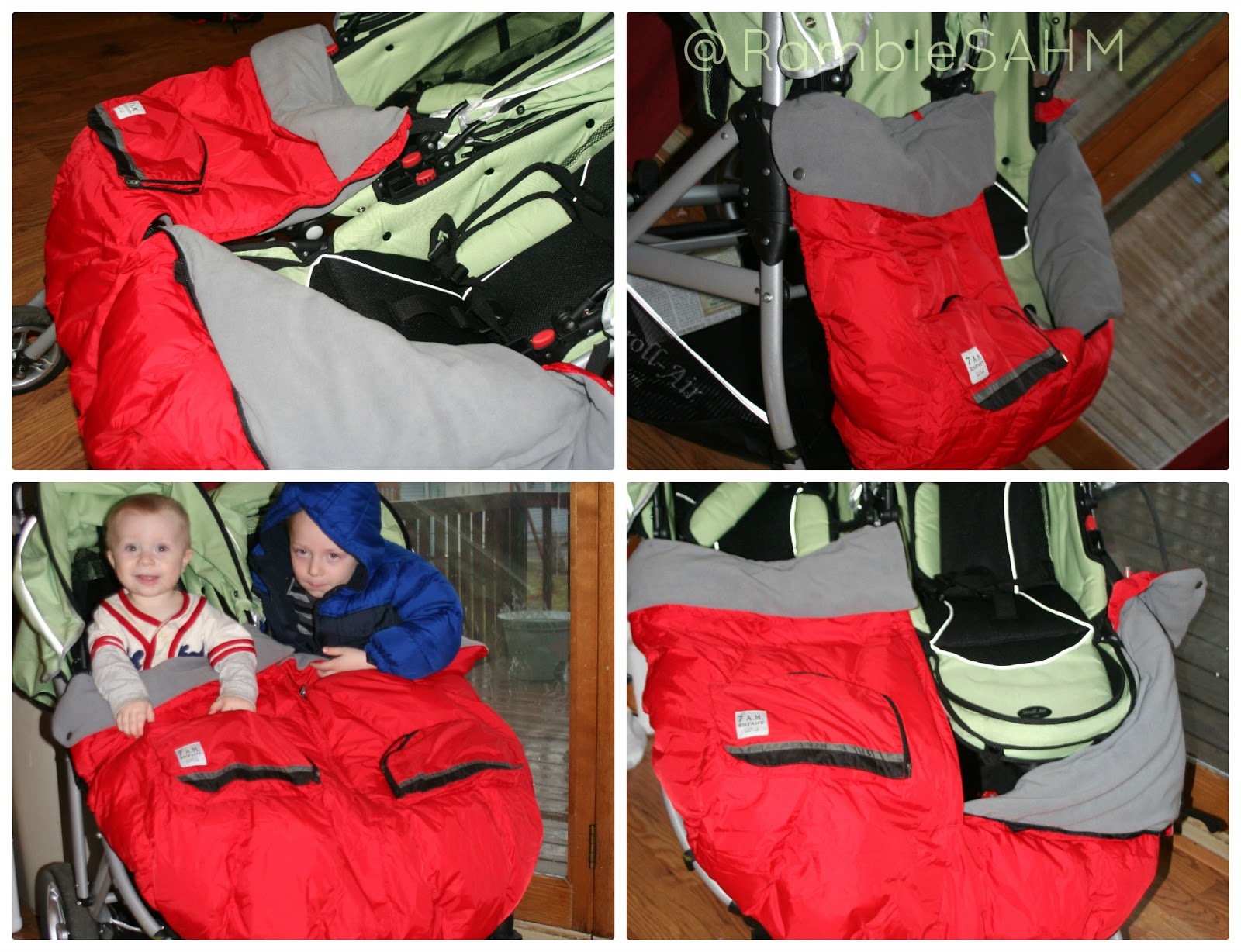 7am double stroller blanket