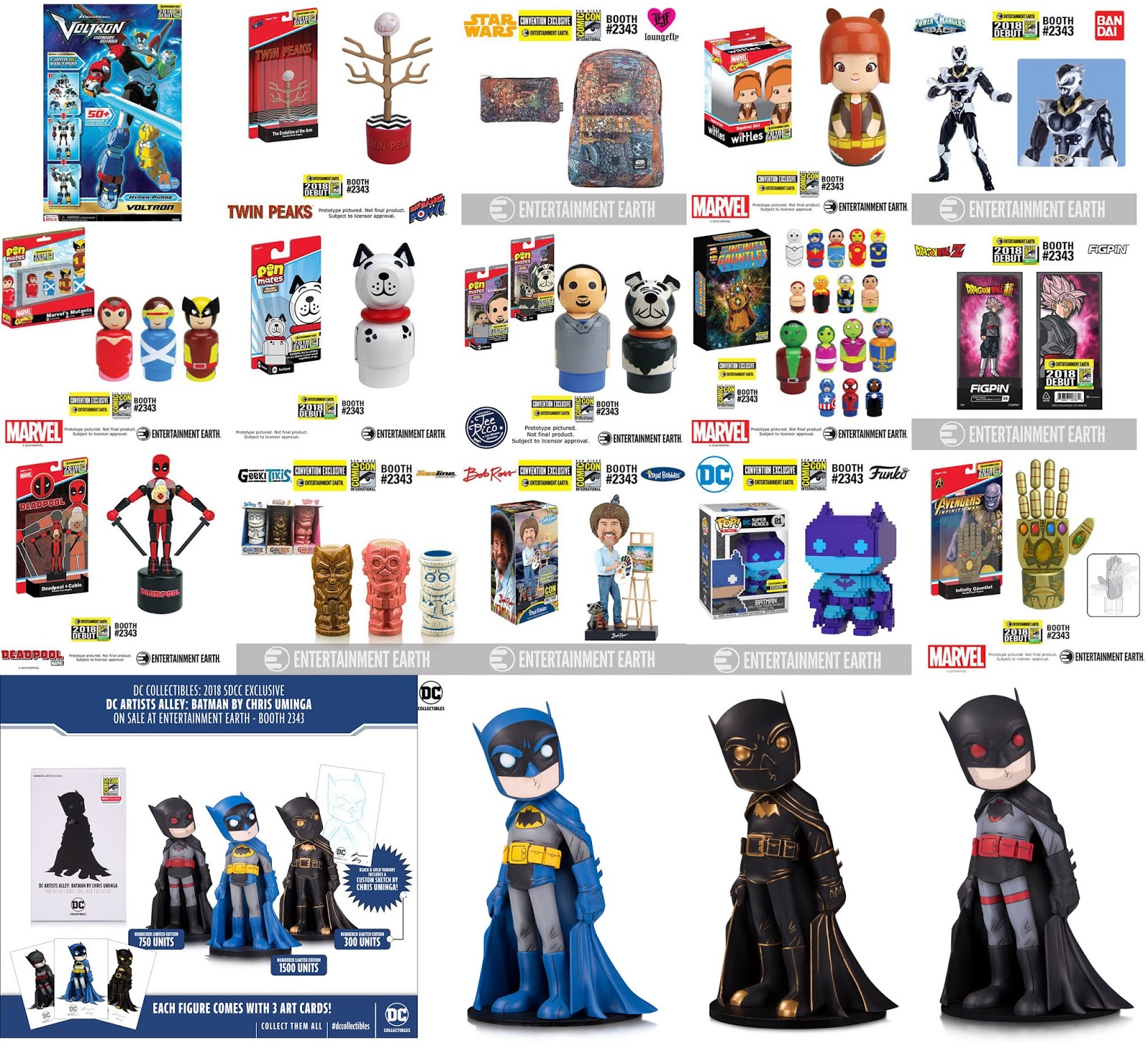 Collecting Toyz Entertainment Earth SDCC 2018 Exclusives