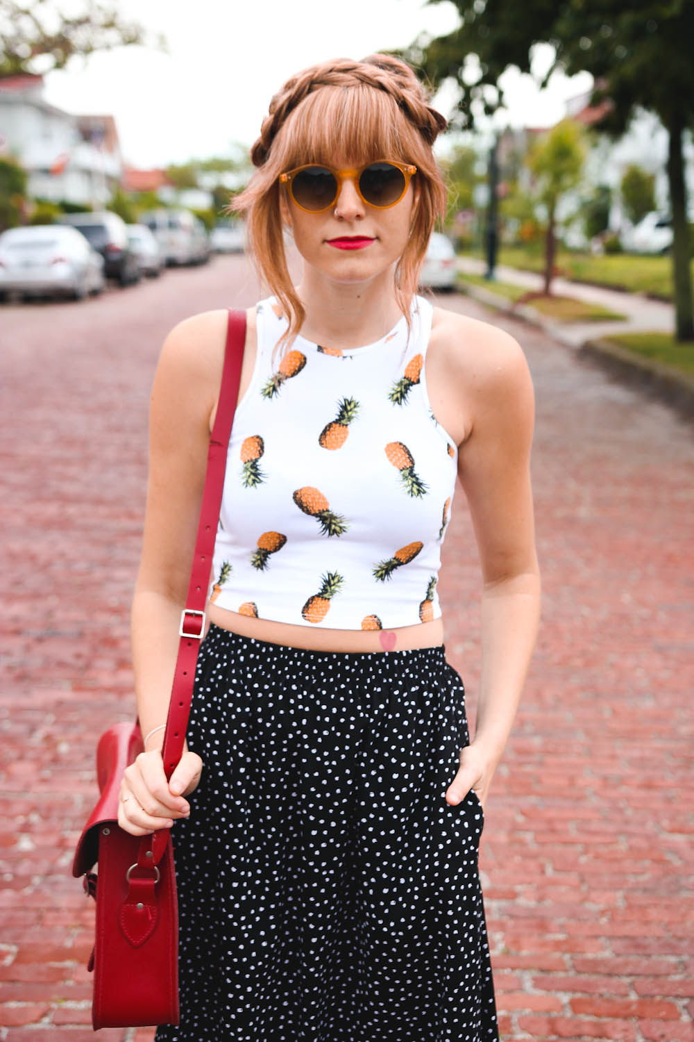 long beach ny, nyc fashion blog, nyc fashion blogger, nyc vintage fashion, vintage fashion blog, pineapple cropped top