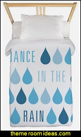 Dance In The Rain Twin Duvet raindrops bedding rain themed bedrooms Dance In The Rain Twin Duvet raindrops bedding rain themed bedrooms
