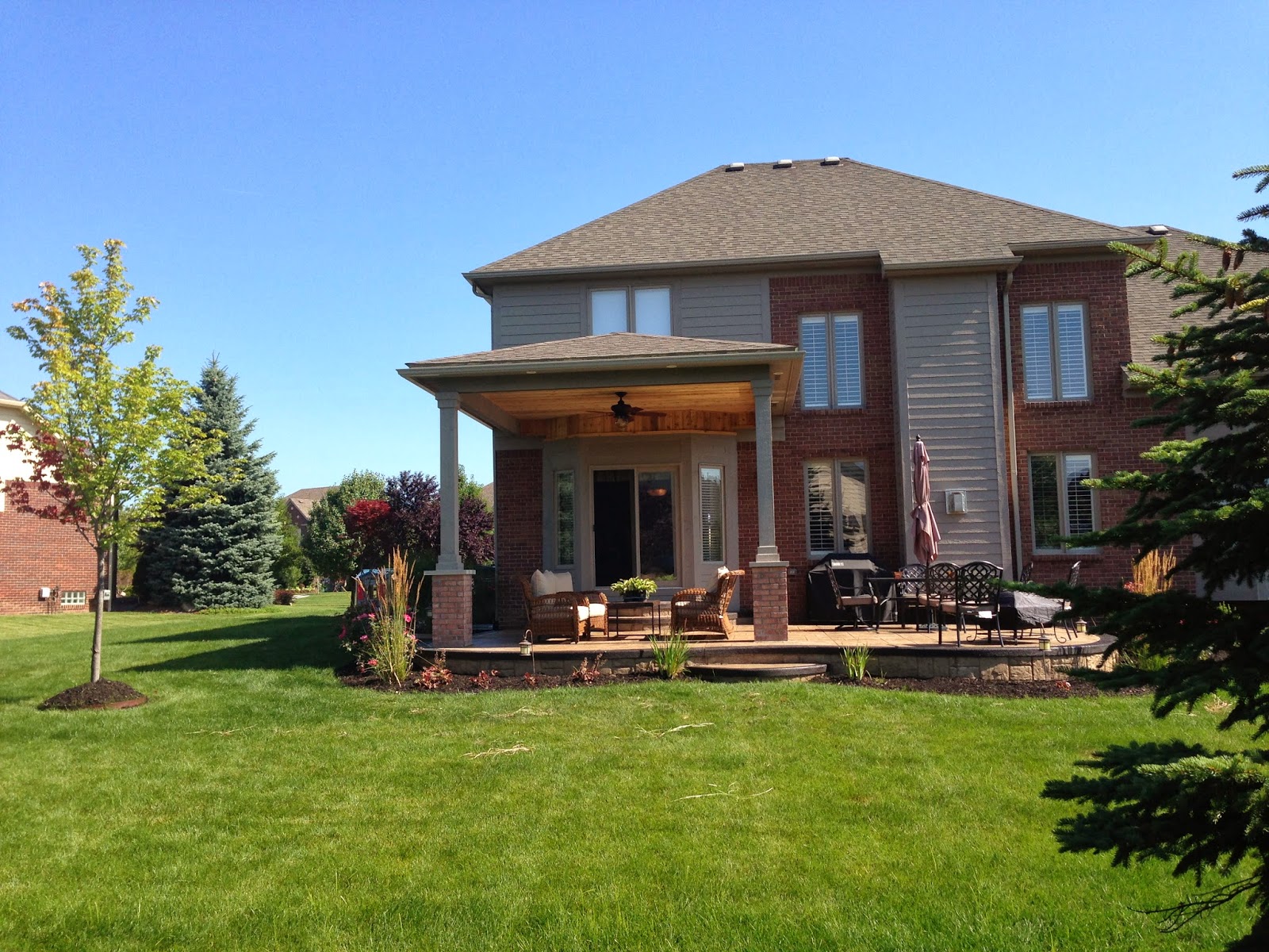 Outdoor Living County Michigan covered porch project, adds