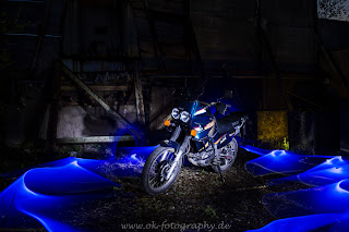 Lichtkunst Lightpainting Yamaha Teneré Olaf Kerber