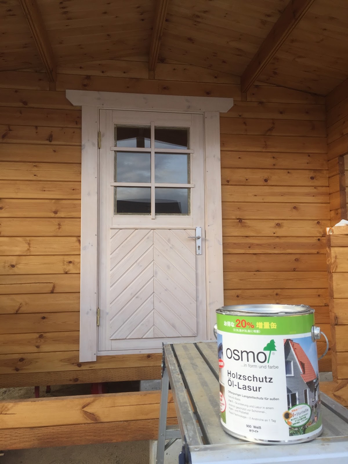 ログハウスで使用していた 木製の窓とドア ☆引取限定☆