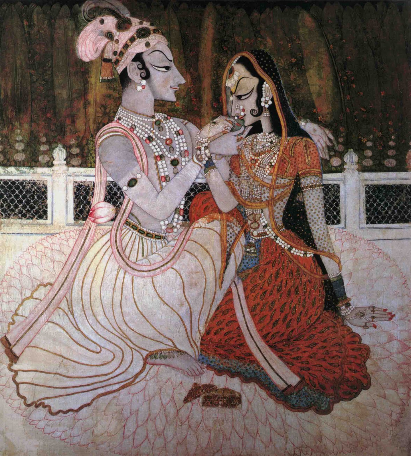Indian Miniature Paintings Radha Krishna