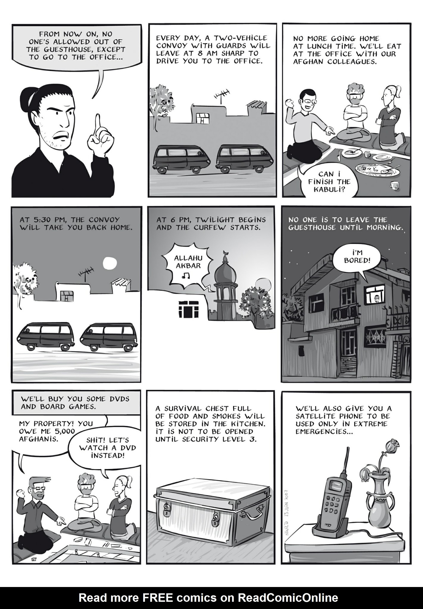 Read online Kabul Disco: How I Managed Not to be Abducted in Afghanistan comic -  Issue # TPB - 102