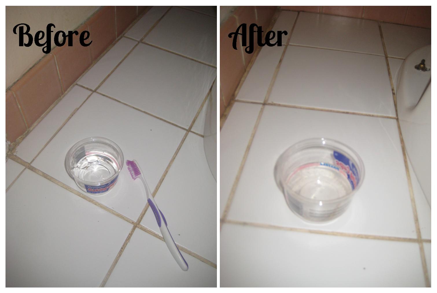 Meg vs. The House Meg vs. The Bathroom Experiments in grout cleaning