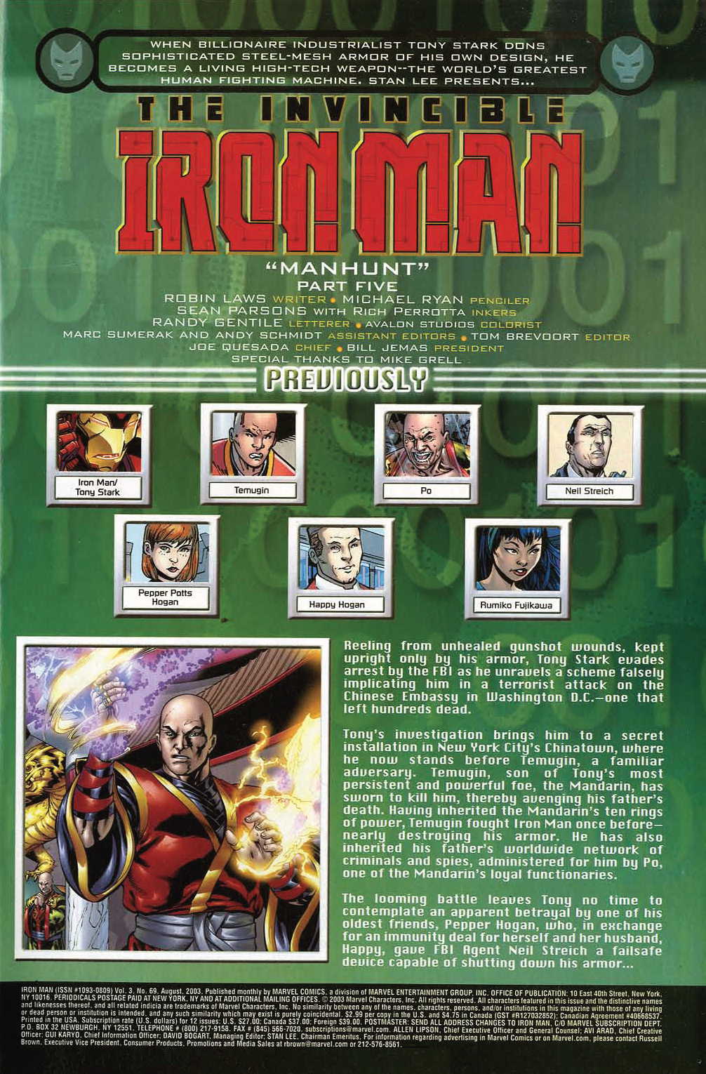 Read online Iron Man (1998) comic -  Issue #69 - 3
